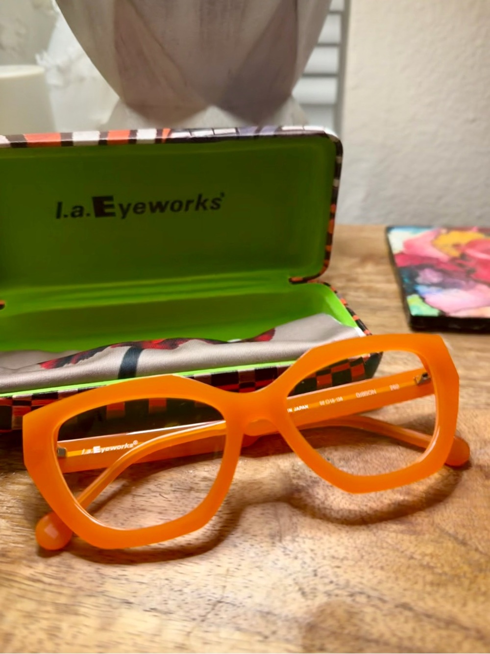 Fanta Orange LA Eyeworks Gibson Frame